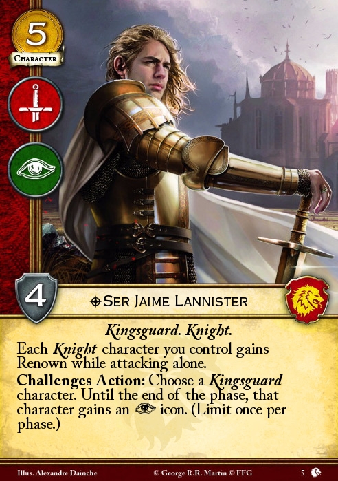 1x #103 ser robar Royce-Tyrion 's Chain A game of thrones 2.0 LCG